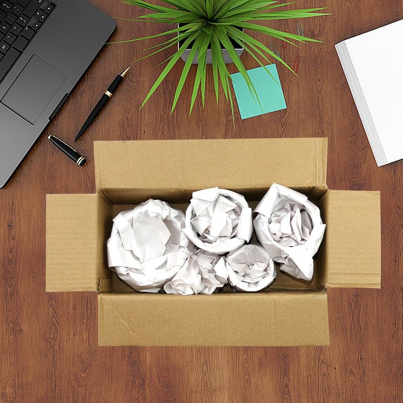 GRANDAN 12x12 inch Packing Paper for Moving, 500 Sheets Protecting Fragile Glasses, china and Artworks, Small White Square Wrapping Paper for Moving Box Fillerc & Shipping - Image 4